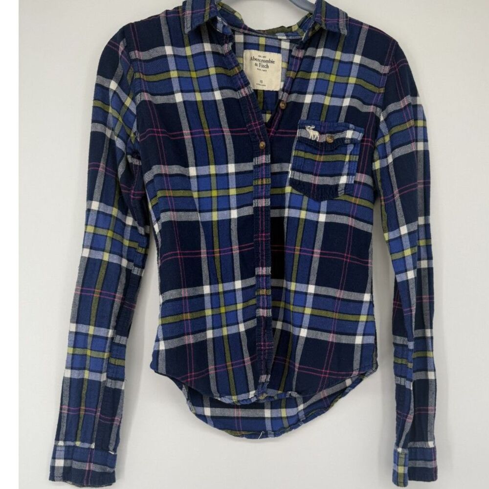 Vintage Abercrombie & Fitch Flannel Button Down Size XS